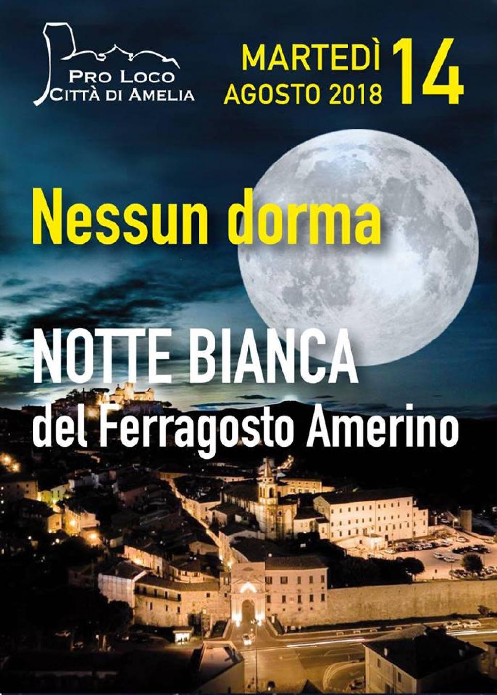 Nessun Dorma: Notte Bianca di Amelia 2018